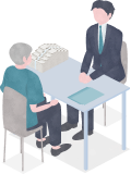 資産サポートのイラスト